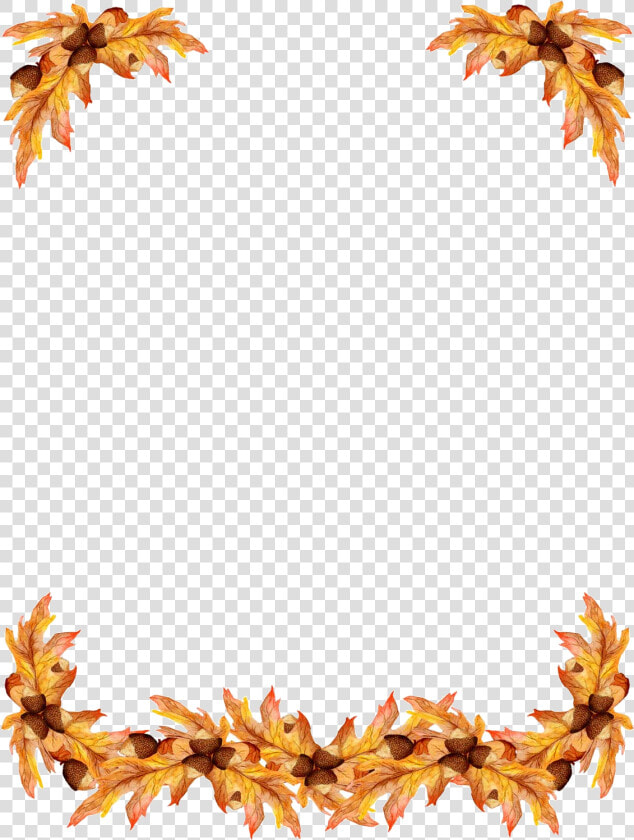 Fall Border Free Cliparts Clip Art On Transparent Png   Clipart Borders Thanksgiving  Png DownloadTransparent PNG