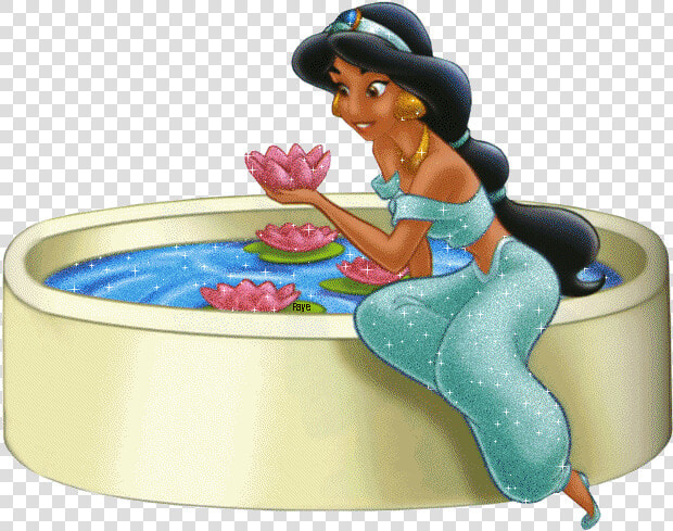 Jasmine Glitter Plaatjes   Princess Jasmine With Flower  HD Png DownloadTransparent PNG