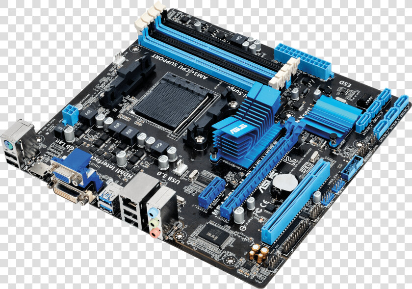 Microatx Motherboard Socket Am3 Usb   Computer Motherboard Transparent Background  HD Png DownloadTransparent PNG