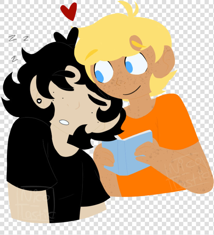 I Forgot To Post This Oops Here’s Solangelo   Cartoon  HD Png DownloadTransparent PNG