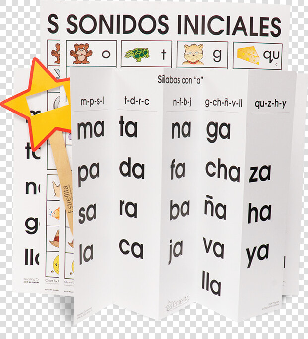 Sonidos Iniciales Estrellita Chart Printable  HD Png DownloadTransparent PNG