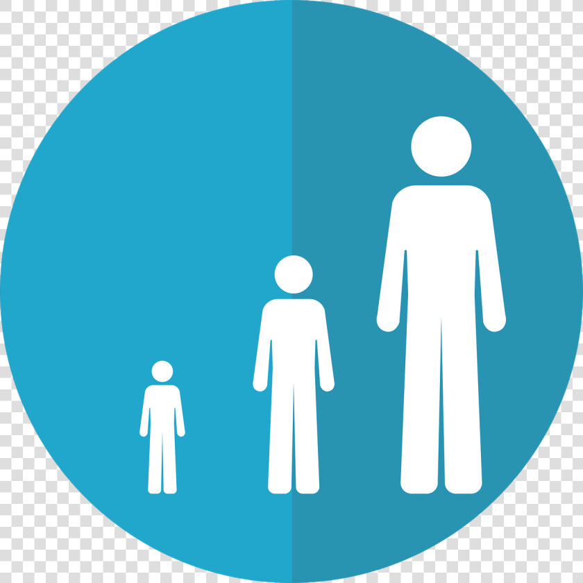 Icon Of A Child  A Teen  And An Adult   Adolescent Icon  HD Png DownloadTransparent PNG