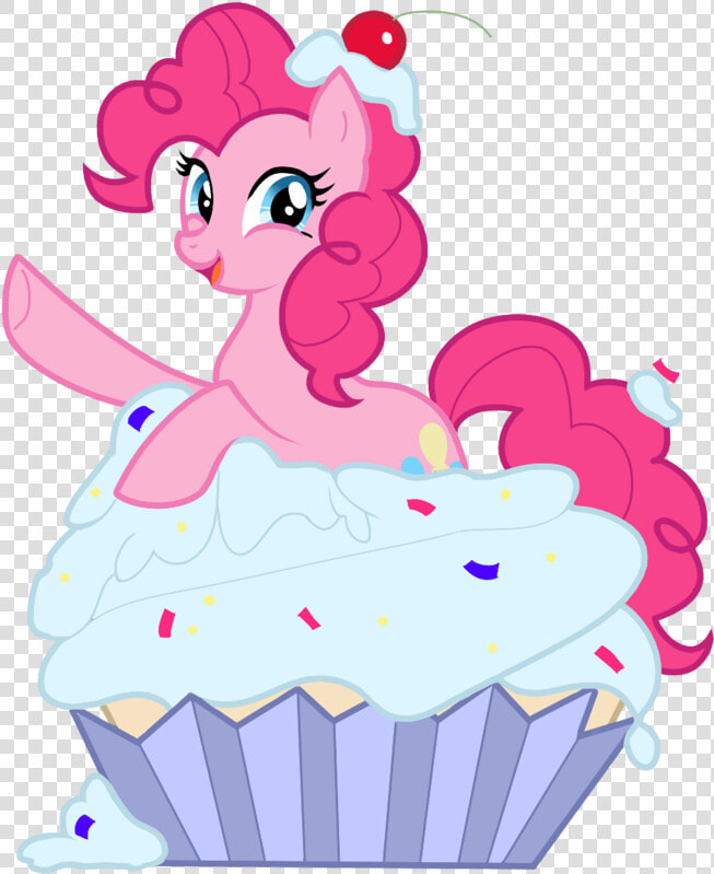 Pinkie Pie Fluttershy Cupcake Rainbow Dash Pink Vertebrate   Mlp Pinkie Pie Cupcake  HD Png DownloadTransparent PNG