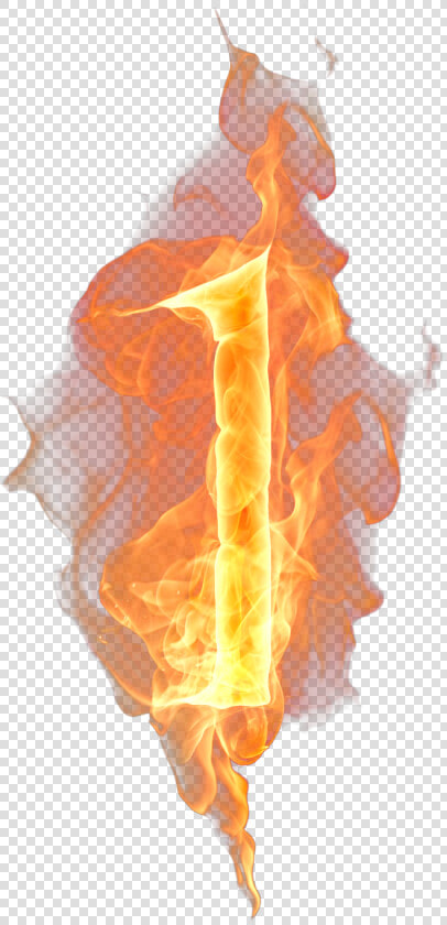 1 Number Png Free Image   Number And Flame Png  Transparent PngTransparent PNG