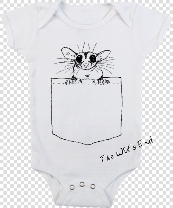 Sugar Glider In Pocket Onesie   Onesie Pocket  HD Png DownloadTransparent PNG