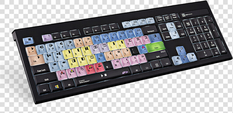 A Multi colored Keyboard With Shortcut Keys   Pro Tools Keyboard  HD Png DownloadTransparent PNG