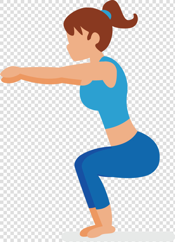 Squat Vector Transparent   Squat Clipart  HD Png DownloadTransparent PNG