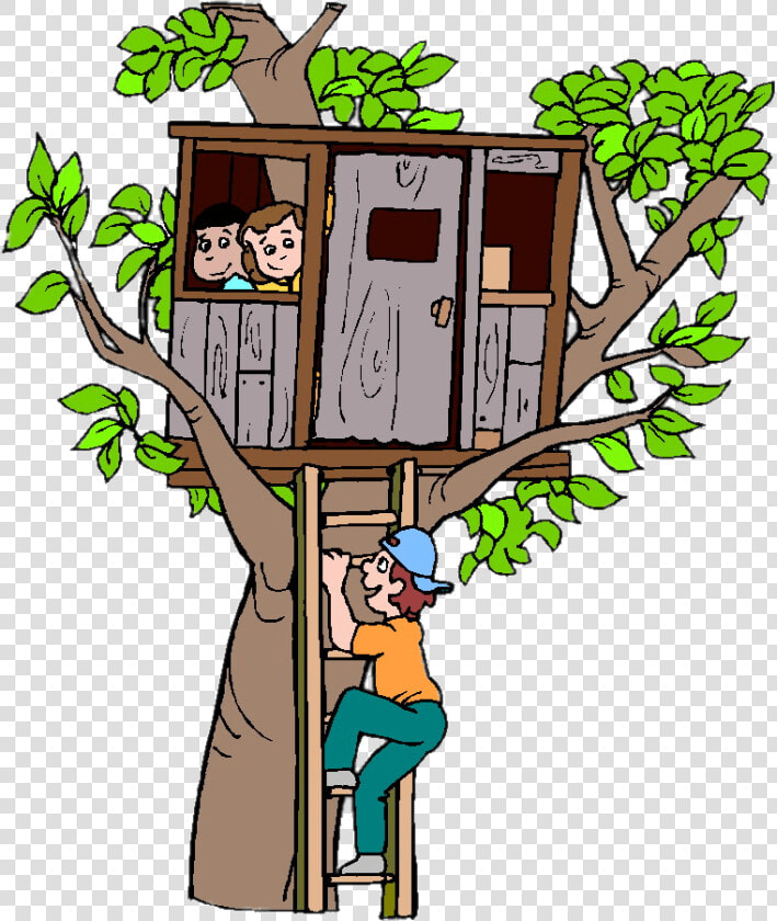 Children In Treehouse   Tree House Clipart  HD Png DownloadTransparent PNG