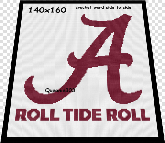 A Roll Tide Roll   University Of Alabama Cross Stitch Patterns  HD Png DownloadTransparent PNG