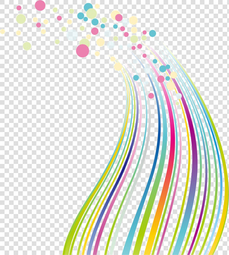 Transparent Abstract Circles Png   Lineas Abstractas De Colores  Png DownloadTransparent PNG