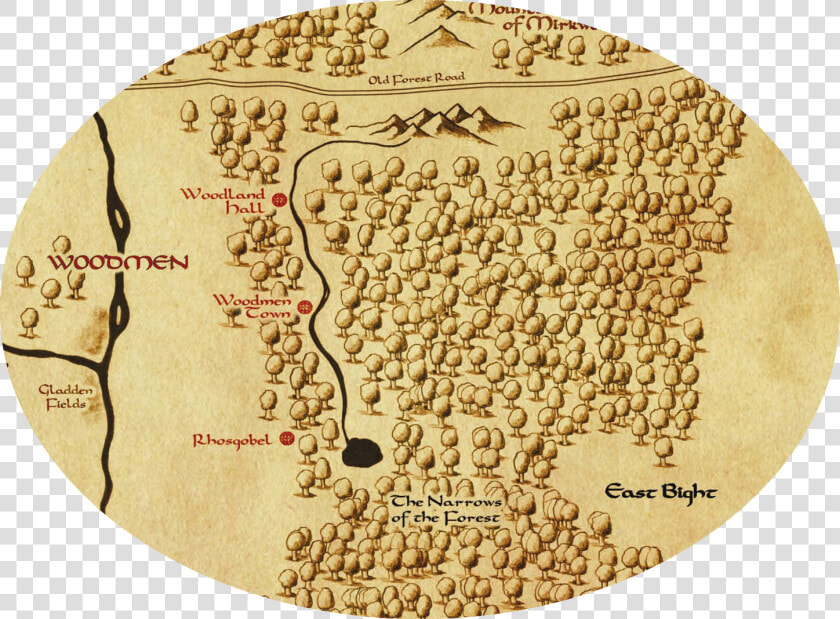 Eaves Of Mirkwood Player Map  HD Png DownloadTransparent PNG