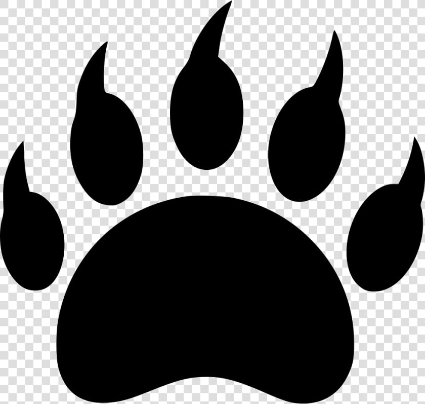 Bear Wild Animal Footprint Danger Predator   Animal Footprint Icon Png  Transparent PngTransparent PNG