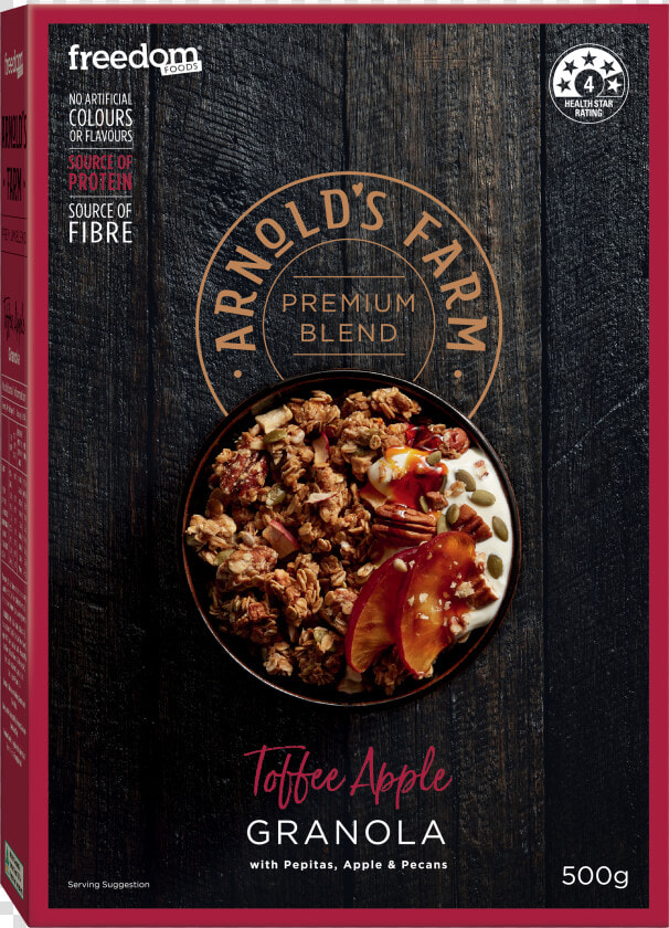 Arnold  39 s Farm Premium Blend Tofe Apple Granola 500g  HD Png DownloadTransparent PNG