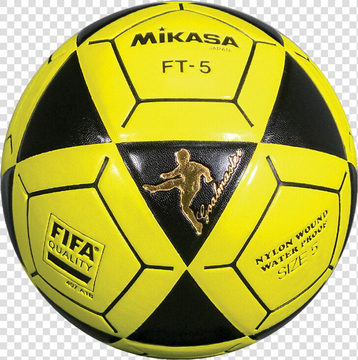 Mikasa Ft5 Goal Master Soccer Ball Size 5 Yellow black   Mikasa Soccer Ball  HD Png DownloadTransparent PNG