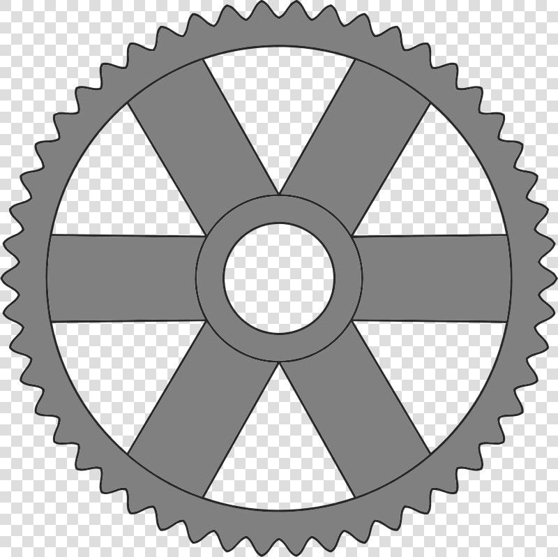 50 tooth Gear With Rectangular Spokes   40 Tooth Gear  HD Png DownloadTransparent PNG