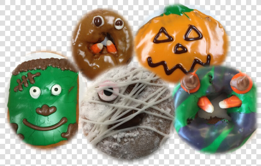 Halloween Donuts   Grouped   Chocolate  HD Png DownloadTransparent PNG