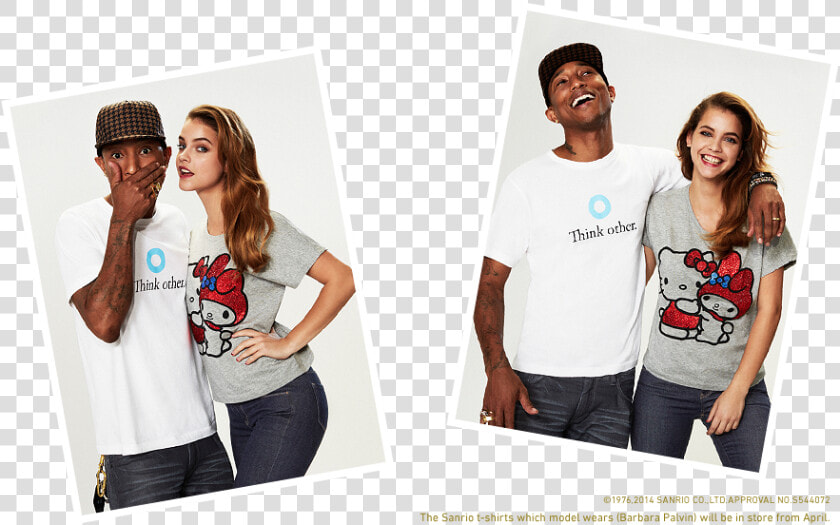 Uniqlo 2014 Campaign   Barbara Palvin Uniqlo Pharrel  HD Png DownloadTransparent PNG