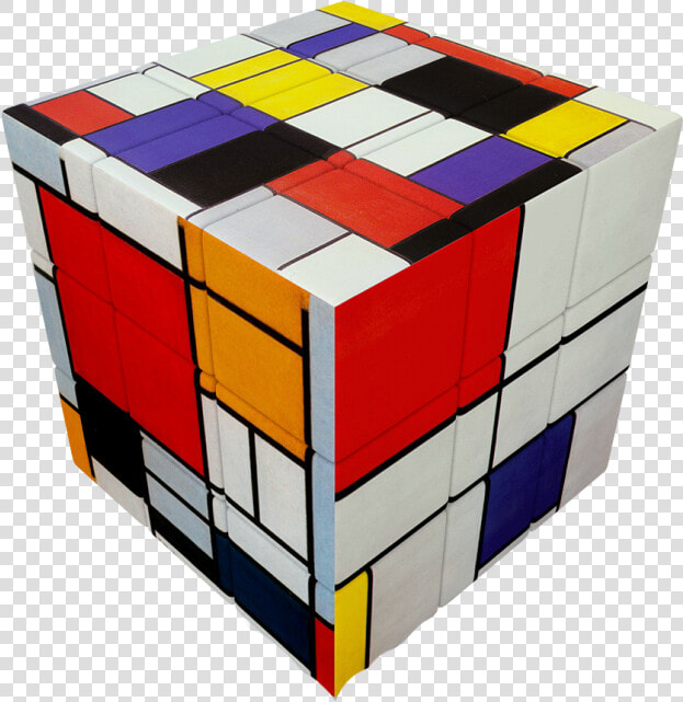 Rubik S Cube Costume V cube 3 Flat   V Cube Mondrian  HD Png DownloadTransparent PNG