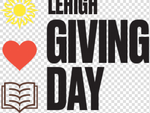 Lehigh University Giving Day Logo With Sun Heart And   Heart  HD Png DownloadTransparent PNG