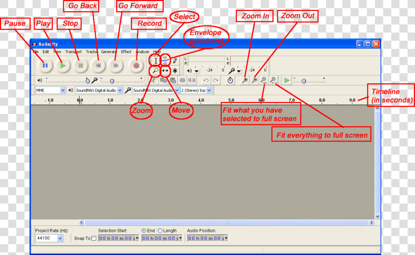 Audacity Interface  HD Png DownloadTransparent PNG