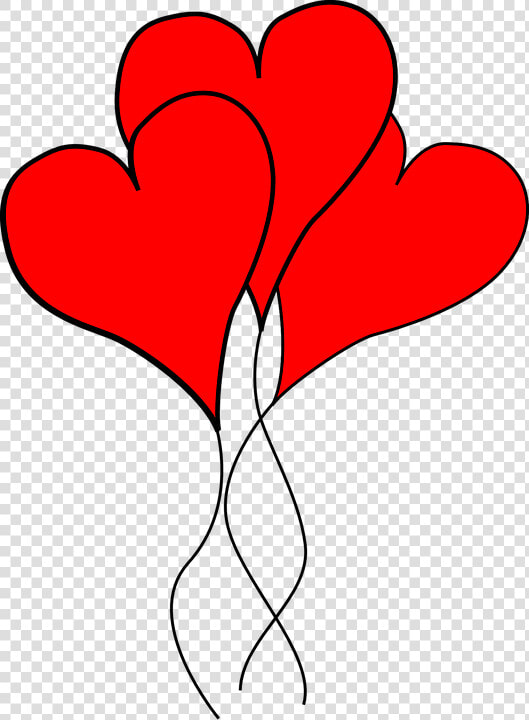 Collection Of Double Heart Clipart   Heart Shaped Balloons Clipart  HD Png DownloadTransparent PNG