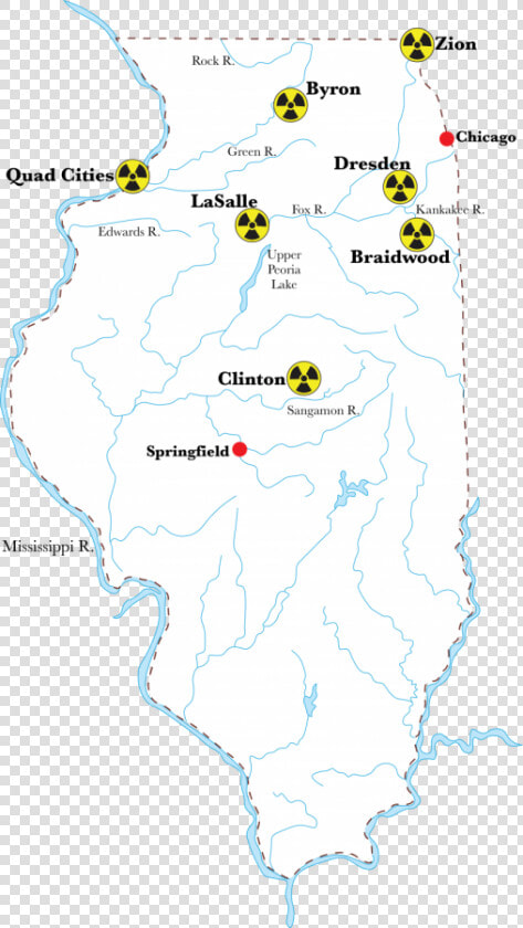 The Dresden And Braidwood Reactors Are Two That The   Nuclear Power Plants In Illinois  HD Png DownloadTransparent PNG