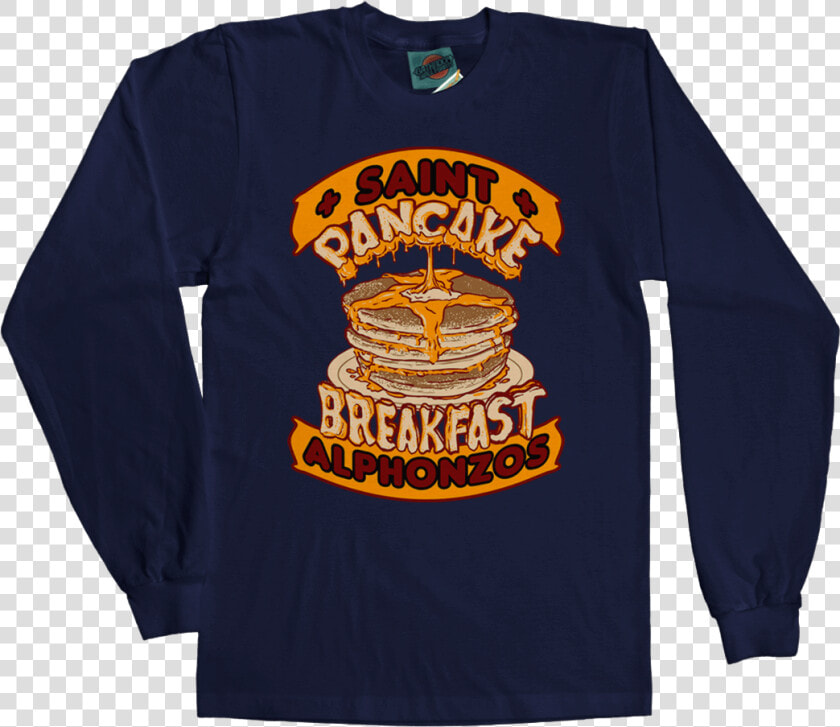 Frank Zappa Inspired Saint Alfonzos Pancake Breakfast   Long sleeved T shirt  HD Png DownloadTransparent PNG