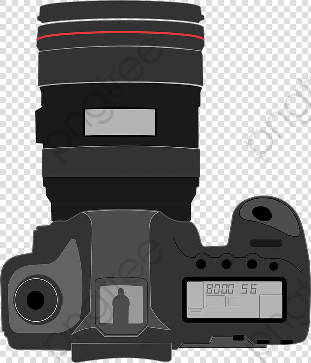 Shoulder Screen Canon Slr   Camera Vector Png Top View  Transparent PngTransparent PNG