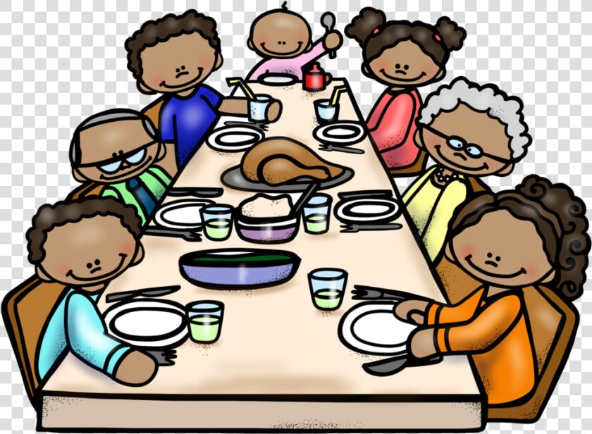 Feast Clipart Group Lunch   Group Dinner Cartoon  HD Png DownloadTransparent PNG