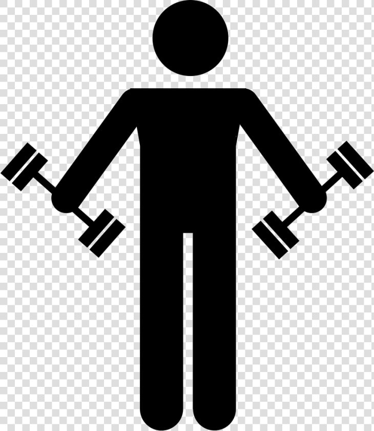 Man Lifting Weights Icon  HD Png DownloadTransparent PNG