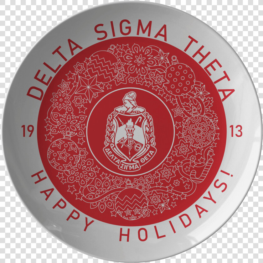 Delta Sigma Theta Christmas Plate  HD Png DownloadTransparent PNG