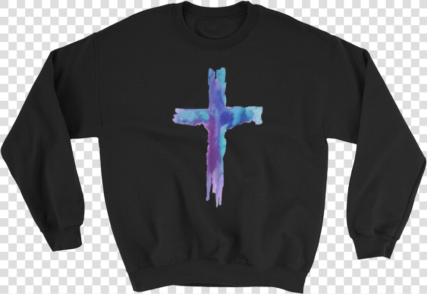 Watercolor Cross Sweatshirt   Nelk Boys Sweatshirt  HD Png DownloadTransparent PNG