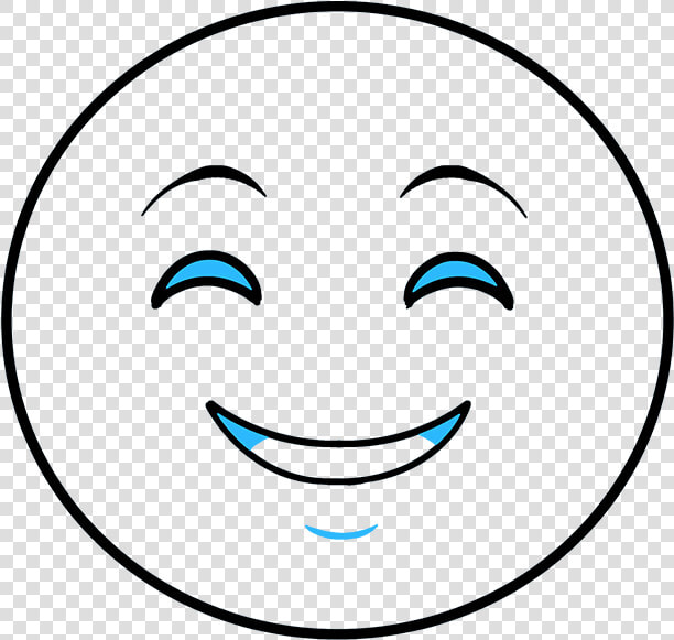 How To Draw Happy Face Emoji   Emoticons Transparent Background Free Png  Png DownloadTransparent PNG