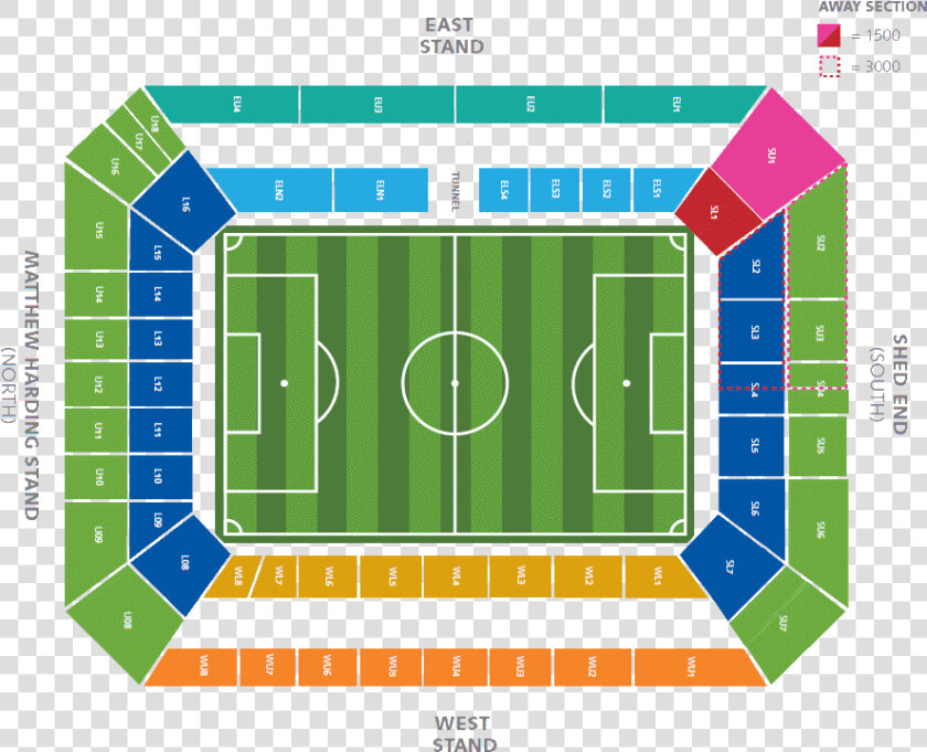 Matthew Harding Chelsea Seating Plan  HD Png DownloadTransparent PNG