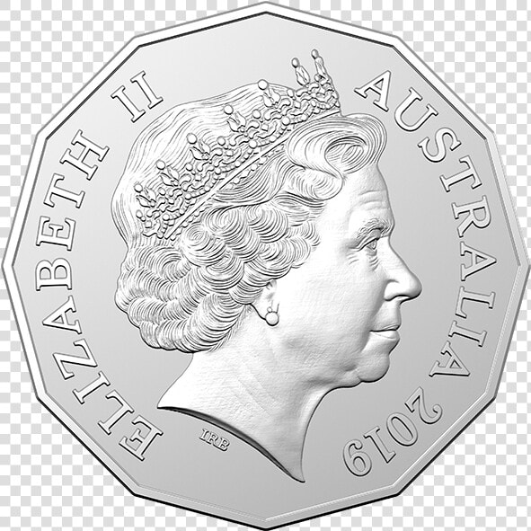 2019 50 Cent Frosted Uncirculated Coin Product Photo   Australian 20 Cent Coin 2019  HD Png DownloadTransparent PNG