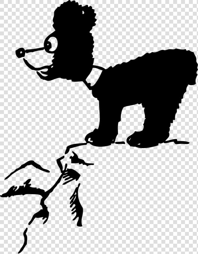 Bear Cub Oon Cliff Black White Line Art 555px   Cliff Clipart  HD Png DownloadTransparent PNG