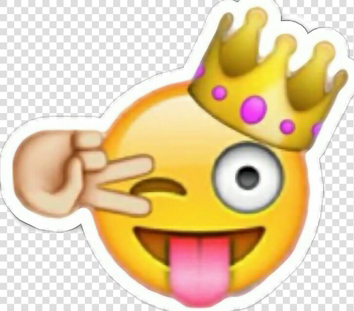 Slaying Slay King Queen Emjoi Winky Winkyface   Emoji Girly  HD Png DownloadTransparent PNG