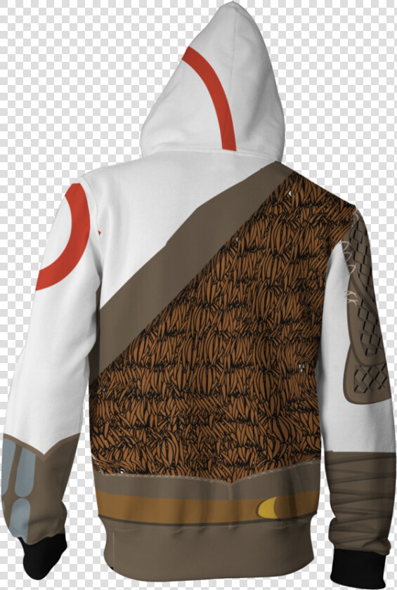 God Of War Kratos Cosplay Zip Up Hoodie Jacket   Hood  HD Png DownloadTransparent PNG