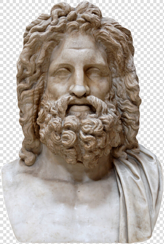 Zeus Statue Png Image Freeuse   Greek God Sculpture Heads  Transparent PngTransparent PNG