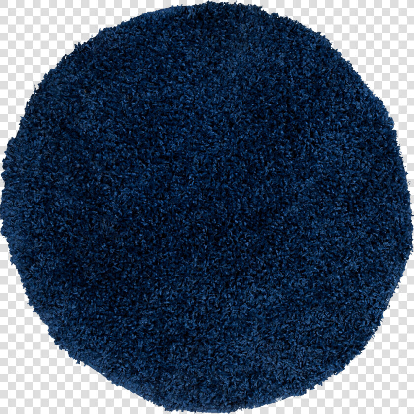 Shaggy High pile Rug Round Ø 67 One Colour Blue Top   Circle  HD Png DownloadTransparent PNG