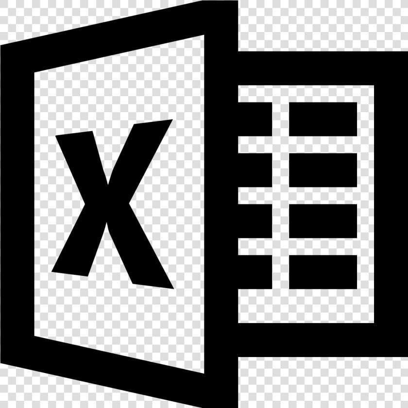 Microsoft Excel Microsoft Office 2013 Icon   Microsoft Word Logo Black  HD Png DownloadTransparent PNG