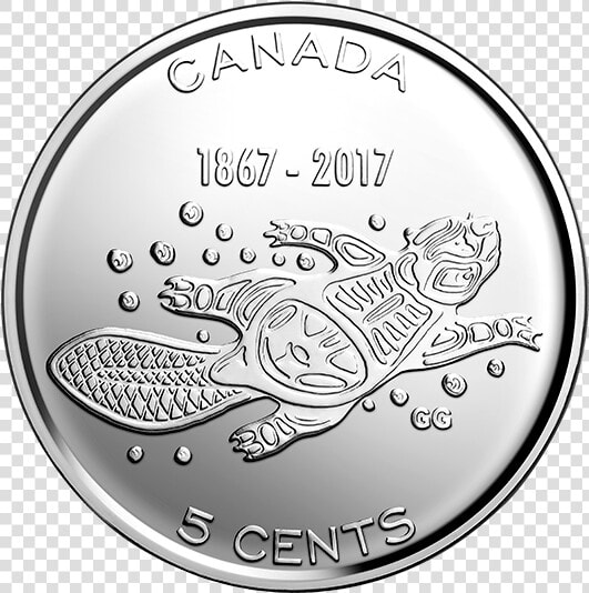 2017 40 X 5 Cent Nickel Original Bank Roll   Canada 5 Cents 2017  HD Png DownloadTransparent PNG