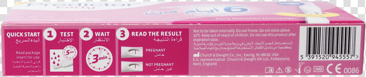 Predictor Early Pregnancy Test Kit   Carton  HD Png DownloadTransparent PNG