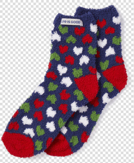 Holiday Heart Pattern Snuggle Socks   Sock  HD Png DownloadTransparent PNG