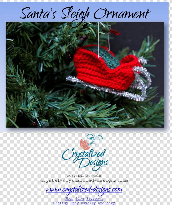 Santa S Sleigh Ornament 1   Christmas Ornament  HD Png DownloadTransparent PNG