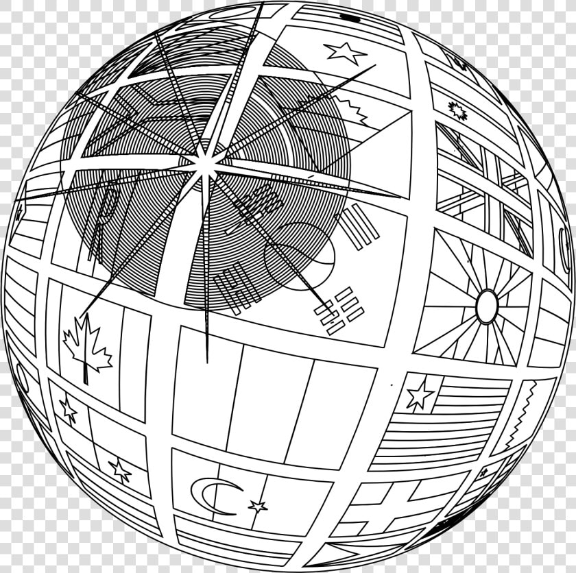 Globe line Art   Clipart Library   Line Art  HD Png DownloadTransparent PNG