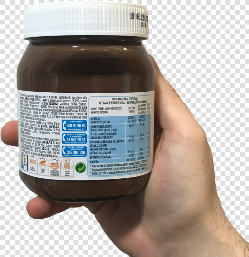 Nutella Gr 450 Italian Label Class   Shiitake  HD Png DownloadTransparent PNG