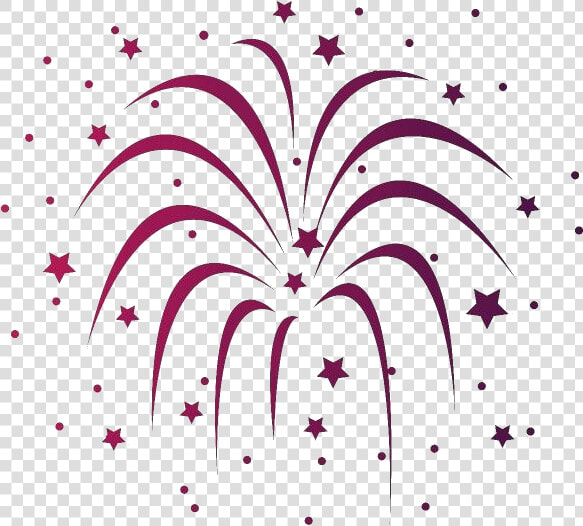 Fireworks With Stars Png Cartoon   Transparent Fireworks Clipart Black And White  Png DownloadTransparent PNG