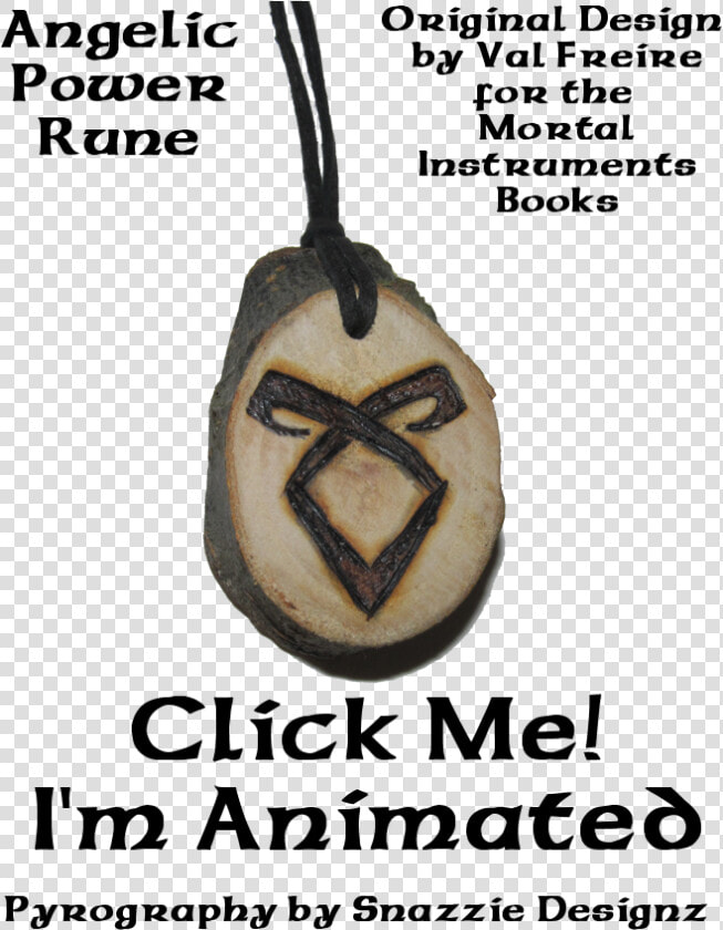 Angelic Power Rune Pendant By Snazzie Designz   Mortal Instruments Runes  HD Png DownloadTransparent PNG