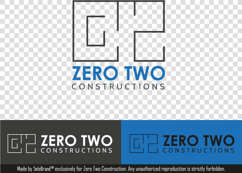 Construction Logo Design For Zero Two Constructions   Kirchner  HD Png DownloadTransparent PNG